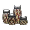 4 Piece Stylish Sturdy Glass Canister Set