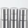 Stainless Steel Tea Coffee Sugar Canister  Set of 3