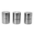 Stainless Steel Tea Coffee Sugar Canister  Set of 3