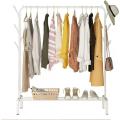 Metal Clothes Stand Rack with Shoe Storage Rod