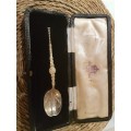 Boxed 1937 Coronation Silver Anointing Spoon Roberts and Dore