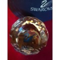 Swarovski SCS Blue Swan Paper Weight Ball