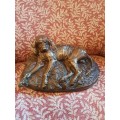 E. Fremiet Cast Bronze of a Reclining Bloodhound No 81
