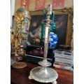 An Outstanding Quality Silver Plated Lamp Base. Not Wired