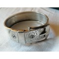 Sterling Silver Belt Buckle Bangle Chester 1953 Joseph Smith and Sons