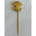 18ct Yellow Gold and 9ct Yellow Gold Cravat Pin With Rose Cut Diamonds With Ducal Coronet