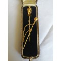 Napoloen collector ! Outstanding 18ct Yellow Gold Jabot Pin with the Figure of Napoleon