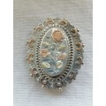 Arthur Johnson Smith Antique Silver and Gold Victorian Brooch