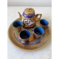 Boxed Miniature Cloisonne Tea Set