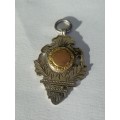 Silver and Rose Gold Fob Medallion