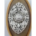 Outstanding Georgian Carved Antler Snuff Box With Silver Detail encrusted with 47 Diamonds