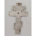 Russian Silver and Enamel Orthodox Cross