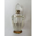 Large Faceted Crystal Perfume Bottle