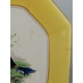 Wedgwood Imperial Octagonal Bowl with Yellow and Gilt Border and a Scene of Pheasants