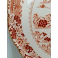 Chinoiserie!  A Royal Worcester Burnt Orange Dish and Bowl C1909