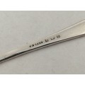 A Boxed Silver Spoon Purcell Bros Birmingham  Engraved Robin