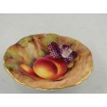 A Hand Painted Royal Worcester Trinket Dish/Tazza Depicting Fruit