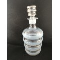 A Fabulous Bohemian Glass Decanter with Rose Gold Detail