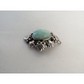 Outstanding! Candida Silver and Natural Stone Pendant/ Brooch