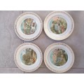 Set of Four The Four Seasons Currier and Ives Japan : Winter Autumn Spring Summer