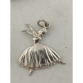Candida Silver Ballerina Pendant, Brooch and Earring Set