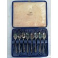8 Walker and Hall Silver Plated Coffee Spoons