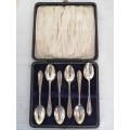 A Boxed Set of 6 Epns Coffee Spoons