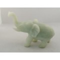 Lucky Jade Elephant  with damage to tail