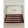 A Boxed Set of 4 Sterling Silver Bridge Pencils