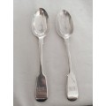 Two Silver Spoons London 1868 George Aidwinckie
