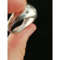 Silver and Cubic Zirconia Ring