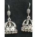 Stunning!! Sterling Silver Jhumka earings