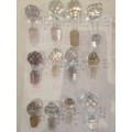 A SELECTION OFGOOD QUALITY CRYSTAL DECANTER STOPPERS SELLING PER ITEM