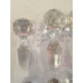 A SELECTION OFGOOD QUALITY CRYSTAL DECANTER STOPPERS SELLING PER ITEM