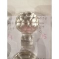A SELECTION OF GOOD QUALITY CRYSTAL DECANTER STOPPERS ,SELLING PER ITEM