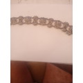 A BEAUTIFUL VINTAGE STERLING SILVER AND MARCASITE BRACELET