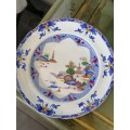 A LATE SPODE, COPELAND AND GAREETT NEW FAYENCE DINNER PLATE, CHINOISERIE