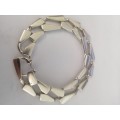 A Multi link Vintage Sterling Silver Men/Woman`s Bracelet.