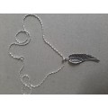 BEAUTIFUL CHAIN WITH ANGEL WING 925 STERLING SILVER