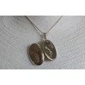 925 LARGE STERLING SILVER LOCKET WITH ENGRAVING