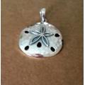 925 STERLING SILVER PANSY SHELL PENDANT