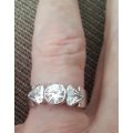 925 STERLING CUBIC ZIRCONIA RING