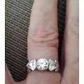 925 STERLING CUBIC ZIRCONIA RING