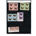 Attractive Selection of Lesotho Butterflies mint blocks Strip and singles mint and used