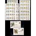 Ciskei 1981 birds U.m.m. set of controls and 2 x postcards sets of 10 ( 1 mint 1 CTO)