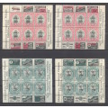 1936 Jippex Sheetlets superb sets x 2 (Imperforate right margin)