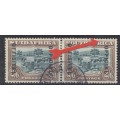 1932 CC 22 2s6d Official Pair Used Showing black line - CV R 4000+ !