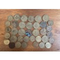 Lot of 1c and 1/2c coins - various dates from 1961 to 1964