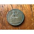 1947 Great Britain bronze one penny coin - nice condition