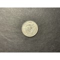 Nice 1930 SA silver 3 pence coin - as per photo.